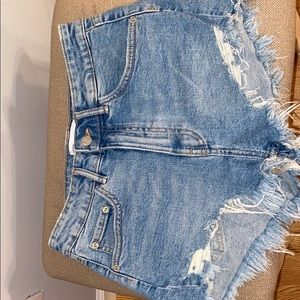 Zara light wash shorts:size 4